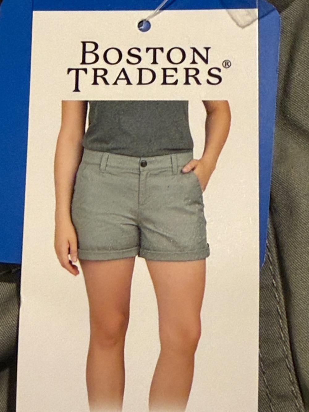 Boston Traders Women's Olive Green Roll-Up  Shorts, Size 10